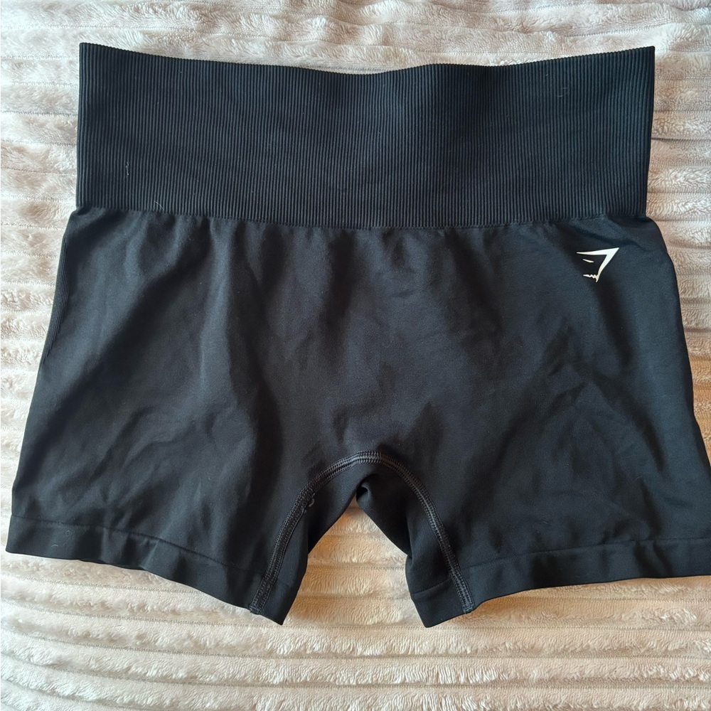 Gymshark Black Athletic Shorts Seamless Design